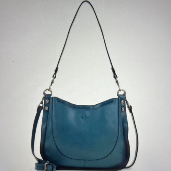 Patricia Nash Mirage Blue Shoulder Crossbody Distressed Vintage Leather Bag NWOT - Picture 4 of 15